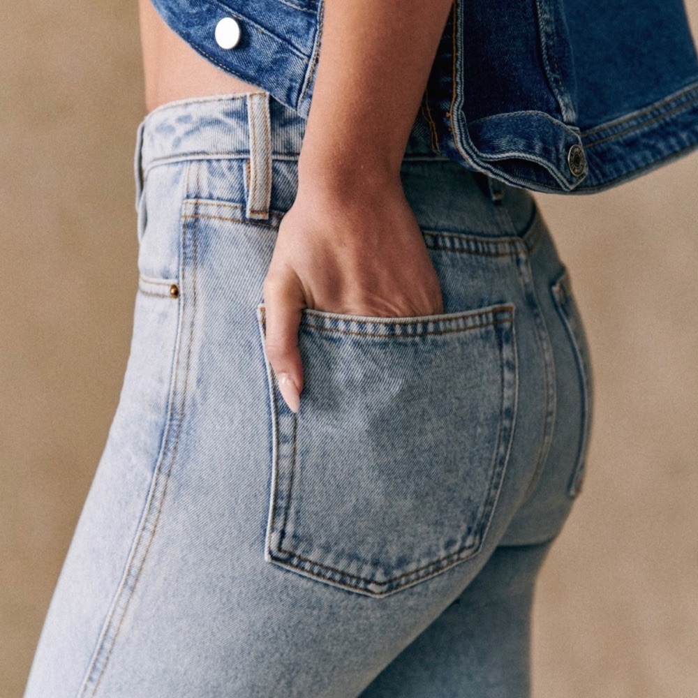 Sézane Brut Sexy Denim Size 29 light blue